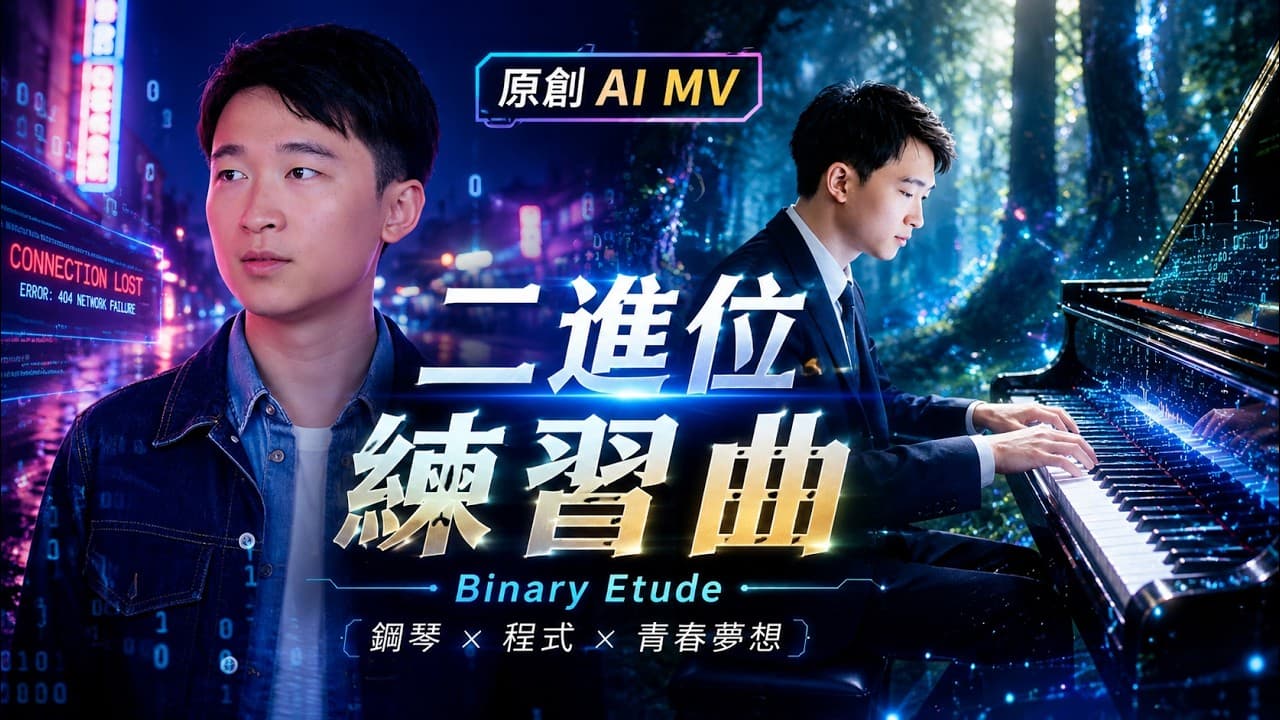 【AI影音教學】如何用AI打造震撼人心的真實生命故事?《二進位練習曲》人生不是寫好的演算法!丨#PC AI