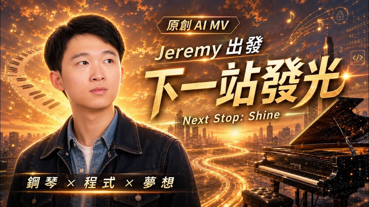 【AI影音實戰】用Suno與ChatGPT打造動人MV!《Jeremy出發,下一站發光》打破完美演算法!他如何重獲Google青睞成為自己的太陽?丨#PC AI